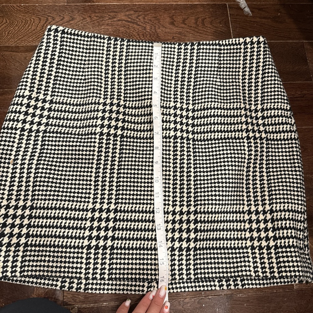 Houndstooth H&M mini skirt size 12 - Picture 6 of 6
